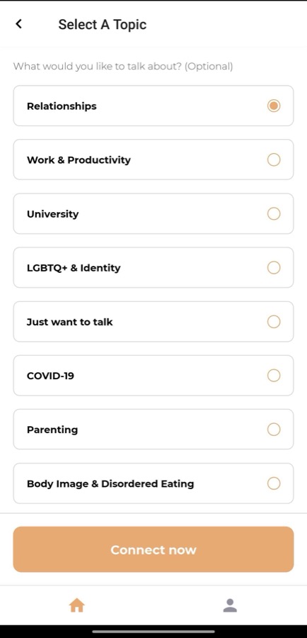 HealUp app screen